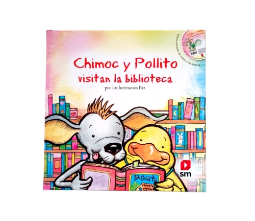 A & V Educational Business Group: Chimoc y Pollito visitan la biblioteca